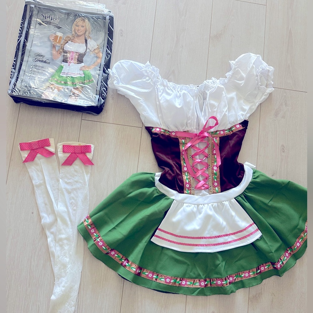Halloween Costume- Beer Girl Oktoberfest Size:Medium